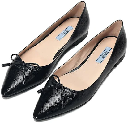 (W) Prada Leder Spitz Flats ''Schwarz'' 1F599L_3A9S_F0002_F_012 Lookbook (W) Prada Leder Spitz Flats ''Schwarz'' 1F599L_3A9S_F0002_F_012