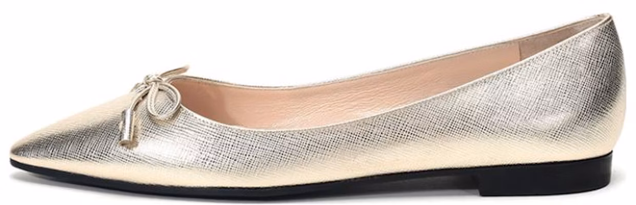 (Women) Prada Leather Pointed Toe Flats 'Limonite' 1F599L_3KGD_F0846_F_012 Buy (Women) Prada Leather Pointed Toe Flats 'Limonite' 1F599L_3KGD_F0846_F_012