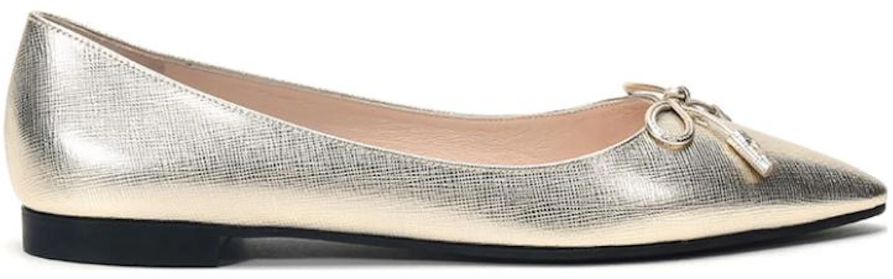 (W) Ballerine a Punta in Pelle Prada ''Limonite'' 1F599L_3KGD_F0846_F_012 Order (W) Ballerine a Punta in Pelle Prada ''Limonite'' 1F599L_3KGD_F0846_F_012