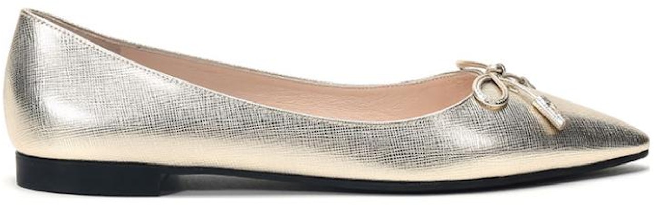 (Women) Prada Leather Pointed Toe Flats 'Limonite' 1F599L_3KGD_F0846_F_012 Order (Women) Prada Leather Pointed Toe Flats 'Limonite' 1F599L_3KGD_F0846_F_012