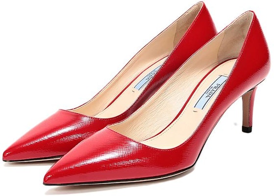 (W) Kasut Tumit Kulit Saffiano Muncung Prada 'Merah' 1I834I_3A9S_F0011_F_065 Lookbook (W) Kasut Tumit Kulit Saffiano Muncung Prada 'Merah' 1I834I_3A9S_F0011_F_065