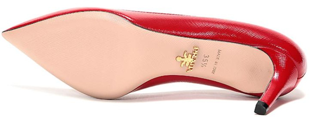 (W) Kasut Tumit Kulit Saffiano Muncung Prada 'Merah' 1I834I_3A9S_F0011_F_065 Details for (W) Kasut Tumit Kulit Saffiano Muncung Prada 'Merah' 1I834I_3A9S_F0011_F_065
