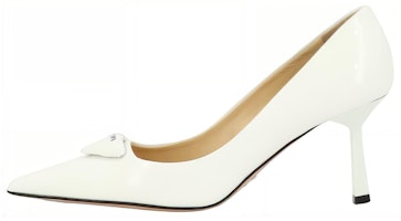 (Women) Prada Leather Pointed Toe Slip-On Stiletto 'White' 1I928M_069_F0009 (Women) Prada Leather Pointed Toe Slip-On Stiletto 'White' 1I928M_069_F0009