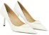 (W) Prada Kulit Tumit Tinggi Slip-On Stiletto 'Putih' 1I928M_069_F0009