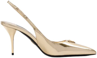 Order (W) Prada Tacones Altos de Cuero con Punta Fina 'Oro' 1I002N_3AU1_F0522