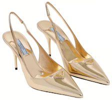 Lookbook (W) Prada Tacones Altos de Cuero con Punta Fina 'Oro' 1I002N_3AU1_F0522