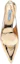 Shop (W) Prada Escarpins Dorés en Cuir à Talon Aiguille Pointu 1I002N_3AU1_F0522