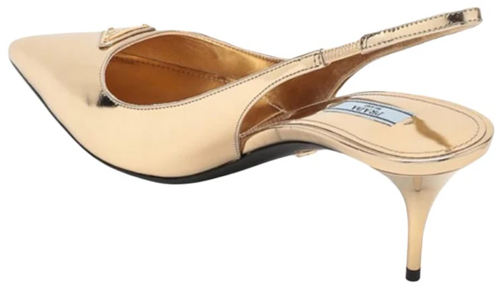 (W) Prada Escarpins Dorés en Cuir à Talon Aiguille Pointu 1I002N_3AU1_F0522 Purchase (W) Prada Escarpins Dorés en Cuir à Talon Aiguille Pointu 1I002N_3AU1_F0522