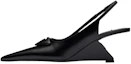 Buy (W) Prada Leren Puntige Wedge Fashion Slide 6.5cm ''Zwart'' 1I885M_055_F0002_F_A065