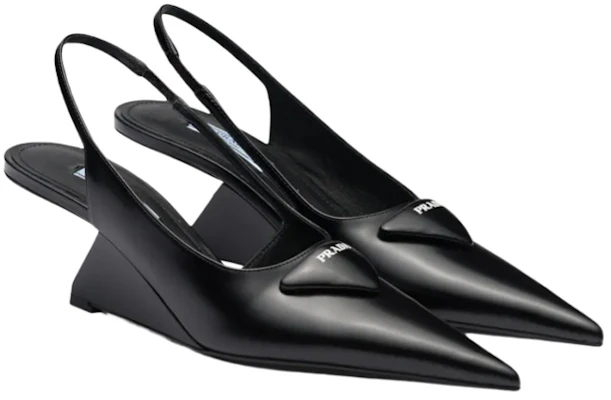 (W) Prada Leren Puntige Wedge Fashion Slide 6.5cm ''Zwart'' 1I885M_055_F0002_F_A065 Order (W) Prada Leren Puntige Wedge Fashion Slide 6.5cm ''Zwart'' 1I885M_055_F0002_F_A065