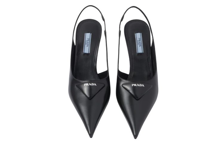 Lookbook (W) Prada Leren Puntige Wedge Fashion Slide 6.5cm ''Zwart'' 1I885M_055_F0002_F_A065