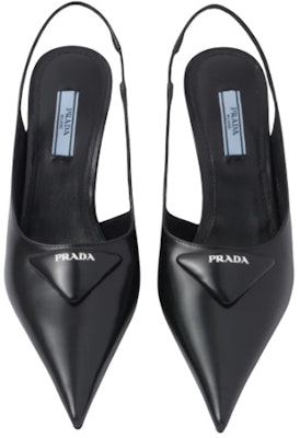 (Women) Prada Leather Pointed Toe Wedge Fashion Slide 6.5cm 'Black' 1I885M_055_F0002_F_A065 Lookbook (Women) Prada Leather Pointed Toe Wedge Fashion Slide 6.5cm 'Black' 1I885M_055_F0002_F_A065