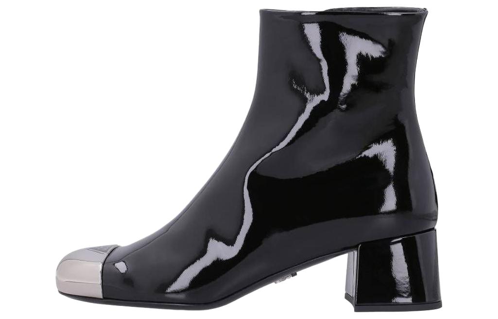 (W) Prada Leather Round-Toe Ankle Boot 'Black' 圖 3