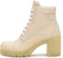 Buy (W) But Ankle Prada Kulit Berwarna 'Beige' dengan Reka Bentuk Round-Toe dan Lace-Up 1T584L_007_F0K74
