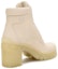 Shop (W) But Ankle Prada Kulit Berwarna 'Beige' dengan Reka Bentuk Round-Toe dan Lace-Up 1T584L_007_F0K74
