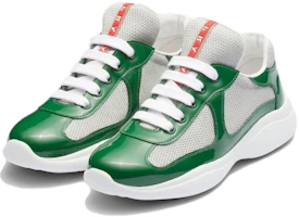 (Women) Prada Leather Round-Toe Lace-Up Green 'Versatile and Durable Low-Top' 3E6420_ASZ_F0089_F_B025 (Women) Prada Leather Round-Toe Lace-Up Green 'Versatile and Durable Low-Top' 3E6420_ASZ_F0089_F_B025