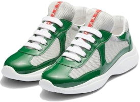 (Women) Prada Leather Round-Toe Lace-Up Green 'Versatile and Durable Low-Top' 3E6420_ASZ_F0089_F_B025 (Women) Prada Leather Round-Toe Lace-Up Green 'Versatile and Durable Low-Top' 3E6420_ASZ_F0089_F_B025