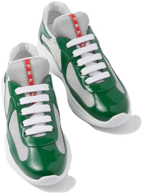 (W) Prada Leren Low-Top Veterschoen Groen ''Veelzijdig en Duurzaam'' 3E6420_ASZ_F0089_F_B025 Lookbook (W) Prada Leren Low-Top Veterschoen Groen ''Veelzijdig en Duurzaam'' 3E6420_ASZ_F0089_F_B025