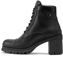 (Women) Prada Leather Round-Toe Lace-Up Short Boots 'Black' 1T584L_3A6H_F0002 (Women) Prada Leather Round-Toe Lace-Up Short Boots 'Black' 1T584L_3A6H_F0002