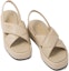 Shop (W) Sandal Ringan Hujung Bulat Kulit Prada 'Beige' 1XZ749_038_F0F24_F_035
