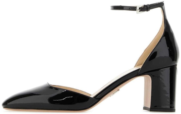 (Women) Prada Leather Round-Toe Slip-On Black 'Chunky Heel' 1I172N_069_F0002_F_065 Buy (Women) Prada Leather Round-Toe Slip-On Black 'Chunky Heel' 1I172N_069_F0002_F_065