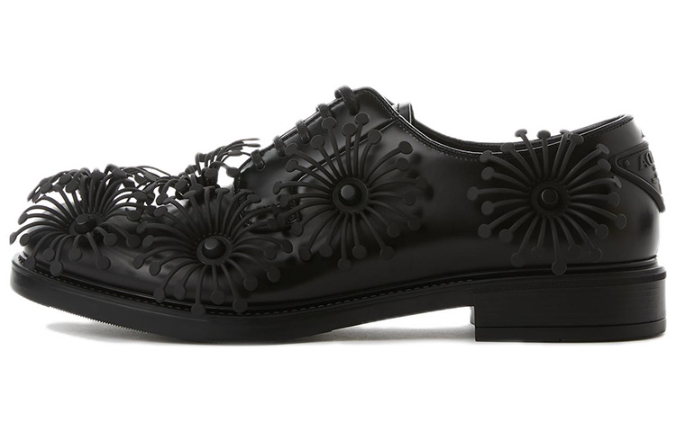(Women) Prada Leather Round Toe Lace-Up Low-Top 'Black' 1E878M_055_F0002_F_B050