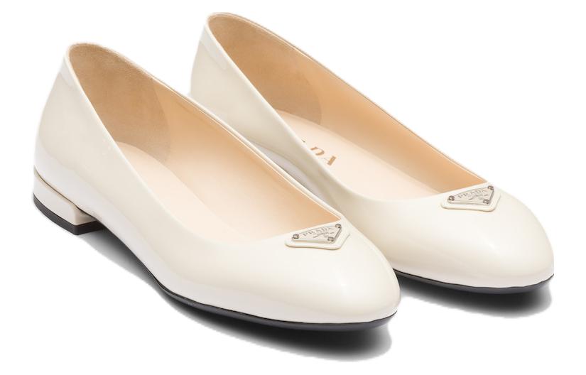 Order (W) Prada Sepatu Sneakers Kulit Rendah 'Ivory White' 1F200N_069_F0304_F_015