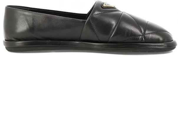 (Women) Prada Leather Round Toe Slip-On Casual Shoes 'Black' 1S275N_038_F0002_F_005 Order (Women) Prada Leather Round Toe Slip-On Casual Shoes 'Black' 1S275N_038_F0002_F_005