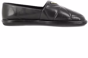 Order (W) Zapatos Casuales Prada de Cuero Negro con Punta Redonda y Diseño Slip-On 1S275N_038_F0002_F_005