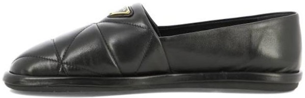 (Women) Prada Leather Round Toe Slip-On Casual Shoes 'Black' 1S275N_038_F0002_F_005 (Women) Prada Leather Round Toe Slip-On Casual Shoes 'Black' 1S275N_038_F0002_F_005