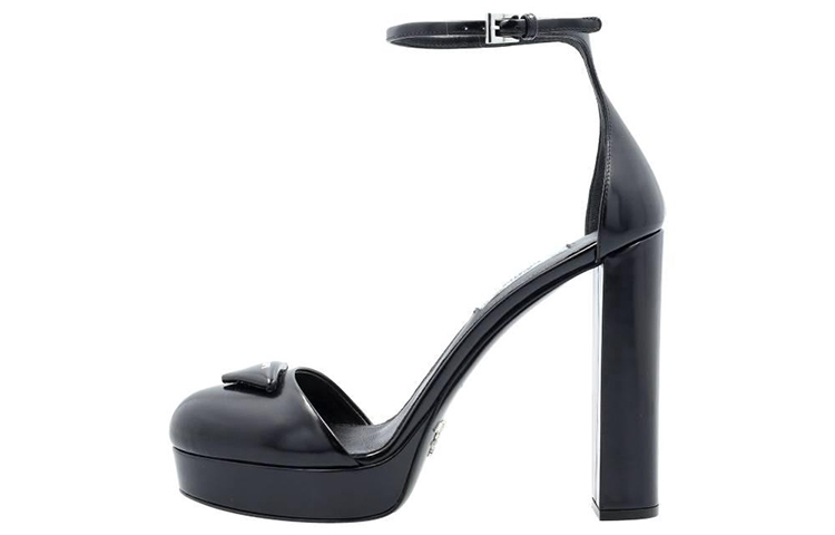 (W) Prada Leather Sandals 'Fashion Casual Black'