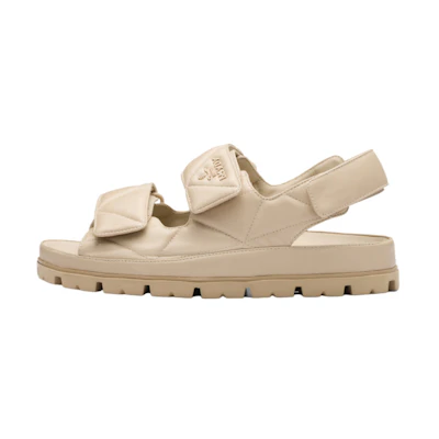 (W) Prada Leather Sandals 'Simplified Brown'