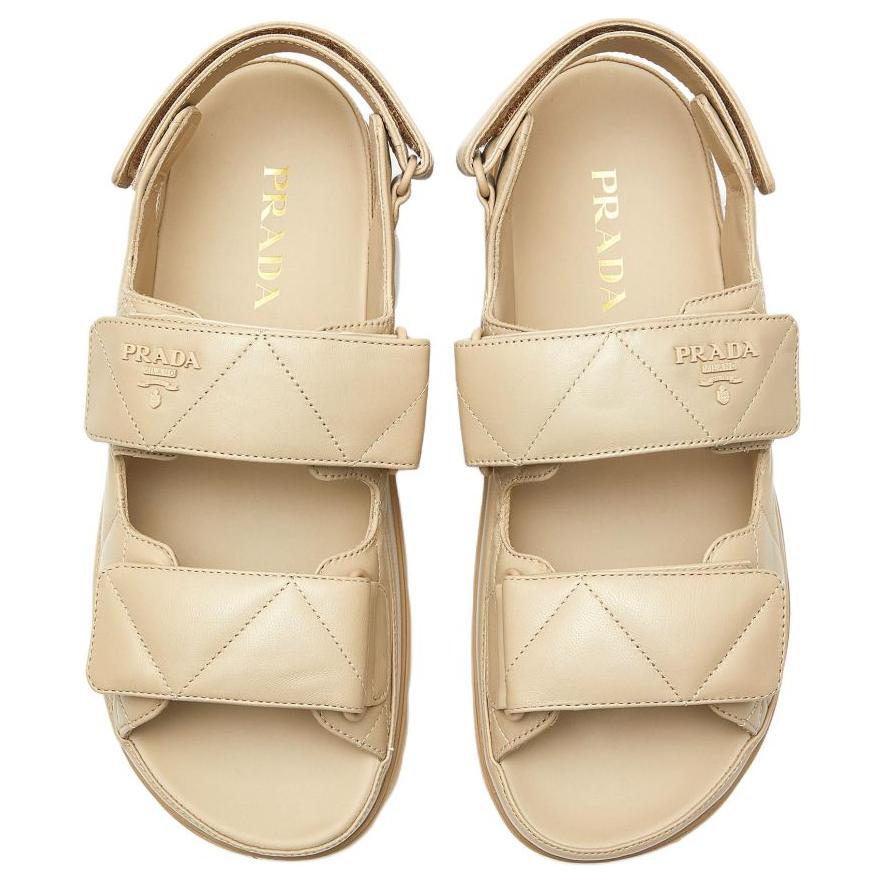 (W) Prada Leather Sandals 'Simplified Brown' 圖 3
