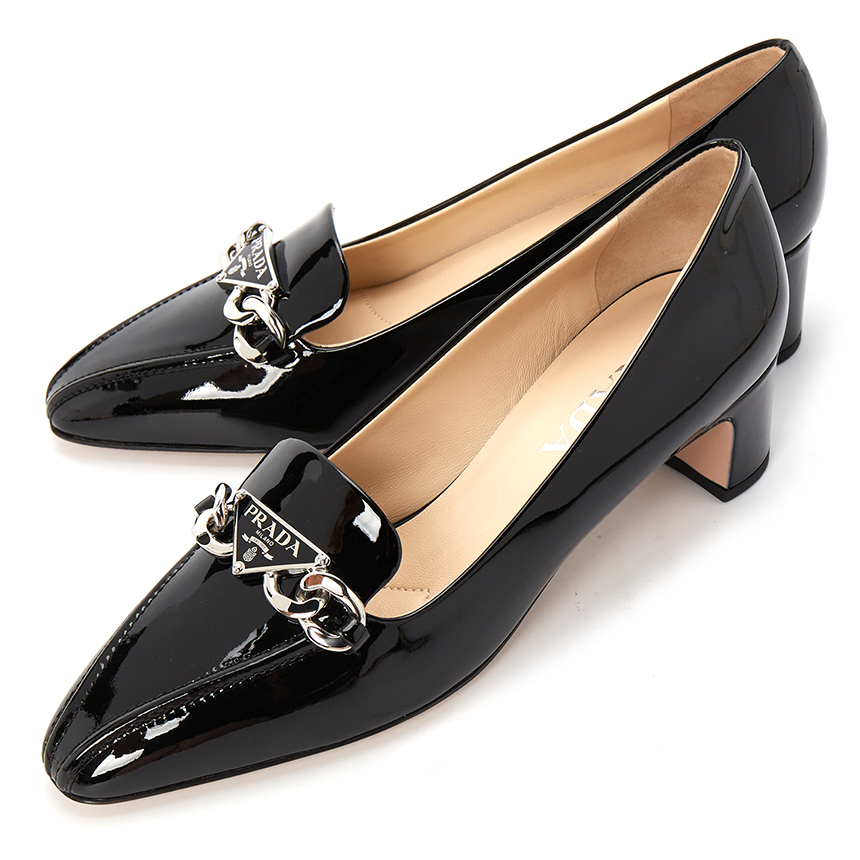 (W) Prada Leather Simple High Heels 'Black' 圖 2