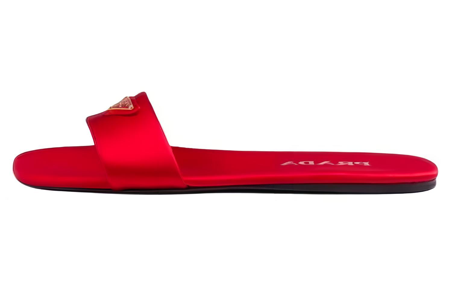 Buy (W) Sandal Kulit Prada 'Kenyamanan Merah' 1XX355_049_F068Z_F_D005