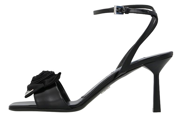 (W) Prada Leather Slide Sandal 'Black'