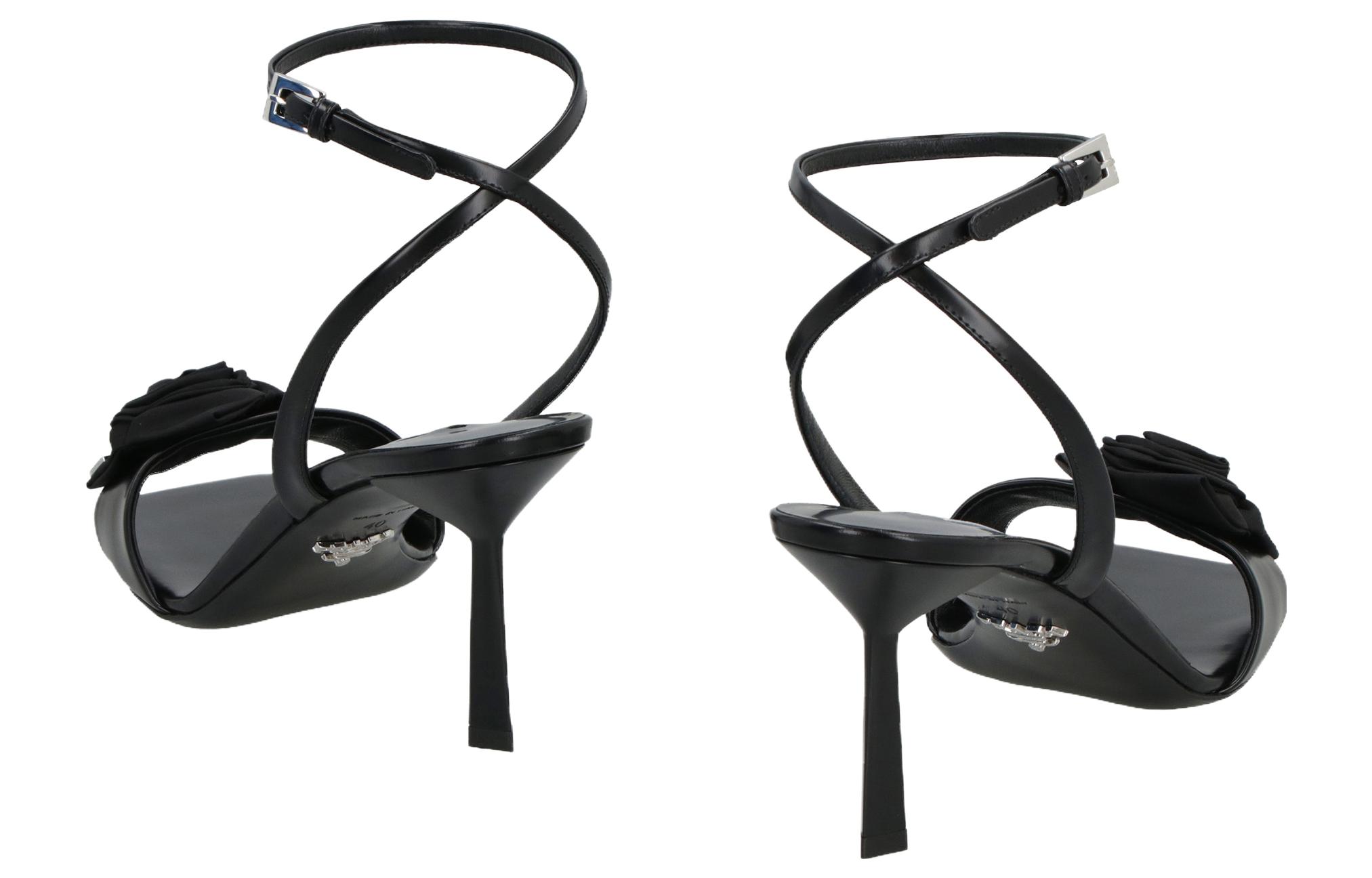 (W) Prada Leather Slide Sandal 'Black' 圖 4