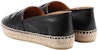 (W) Prada Kulit Slip-On 'Fisherman Hitam' 1S066M_034_F0002
