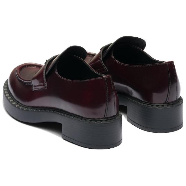 (W) Prada Leather Slip-On Loafers 'Brown' 圖 4