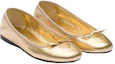 Lookbook (W) Prada Leren Slip-On Peep-Toe Flats ''Goud'' 1F037N_038_F0522_F_005