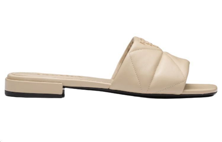 Order (W) Prada Leren Instappers Sandalen ''Desert Brown'' 1XX583_038_F0F24_F_B010