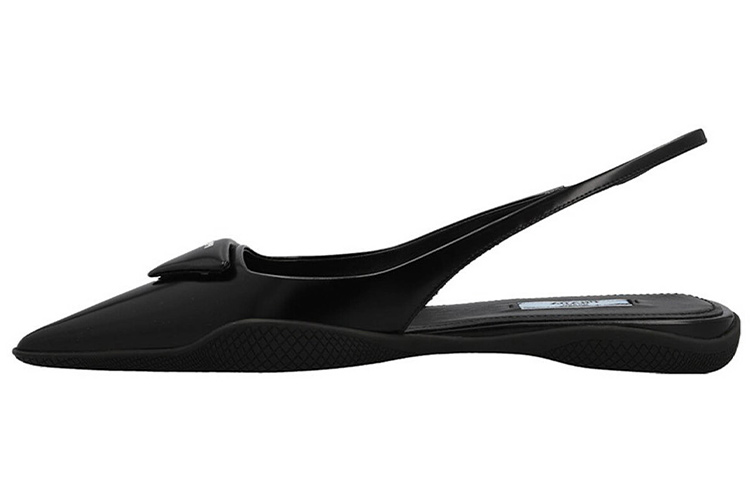 (Women) Prada Leather Slip-On Sneakers 'Black' 1F819M_055_F0002