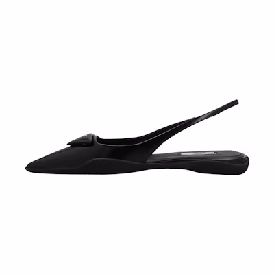 (W) Prada Leather Slip-On Sneakers 'Black'