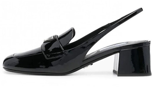 (W) 普拉达黑色4.5cm厚底时尚皮革懒人高跟鞋 1D929M_069_F0002_F_045 Buy (W) 普拉达黑色4.5cm厚底时尚皮革懒人高跟鞋 1D929M_069_F0002_F_045