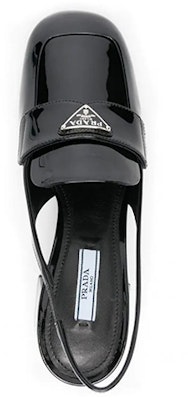 (Women) Prada Leather Slip-On Fashion Chunky High Heel 4.5cm 'Black' 1D929M_069_F0002_F_045 Lookbook (Women) Prada Leather Slip-On Fashion Chunky High Heel 4.5cm 'Black' 1D929M_069_F0002_F_045