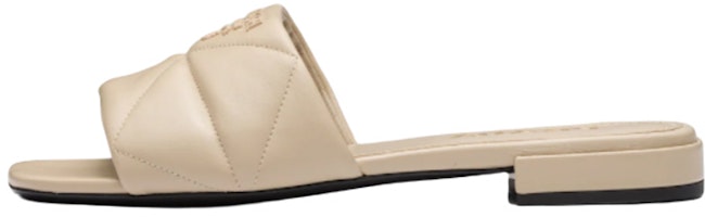 (Women) Prada Leather Slip-On Sandals 'Desert Brown' 1XX583_038_F0F24_F_B010 (Women) Prada Leather Slip-On Sandals 'Desert Brown' 1XX583_038_F0F24_F_B010