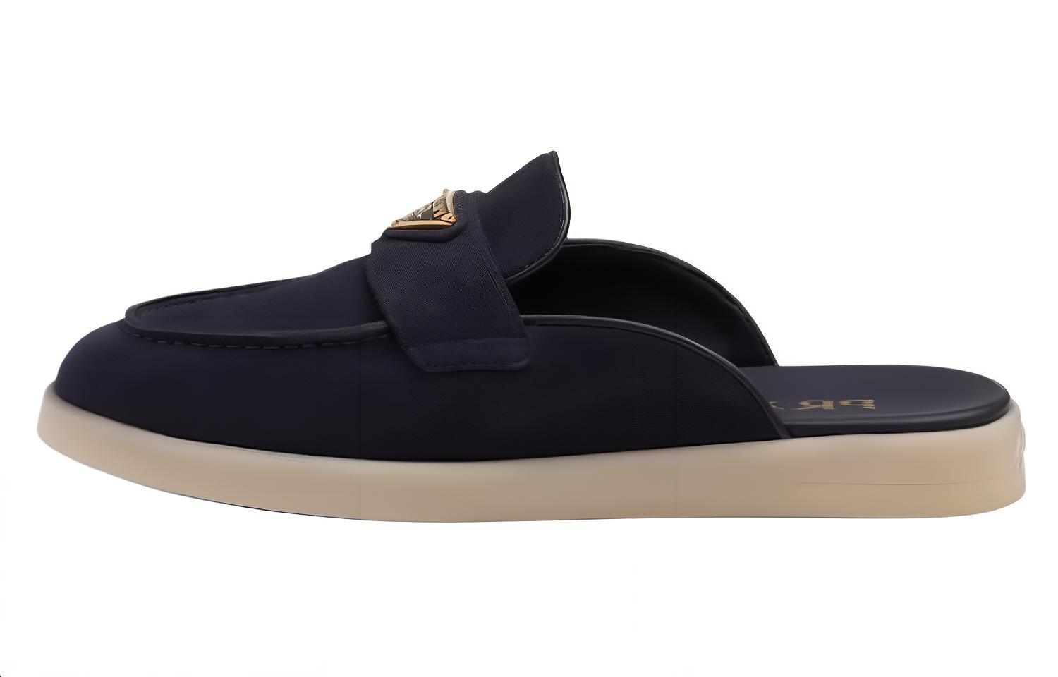 (W) Prada Leather Slipper 'Blue CMFT'