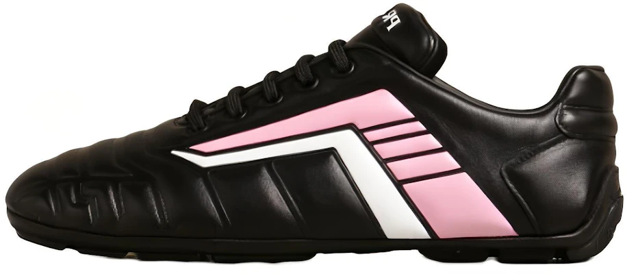 PRADA 普拉達 時尚皮革運動鞋 女款 黑色 Buy PRADA 普拉達 時尚皮革運動鞋 女款 黑色