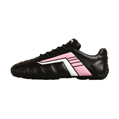 (W) Prada Leather Sneaker 'Black Fashion'