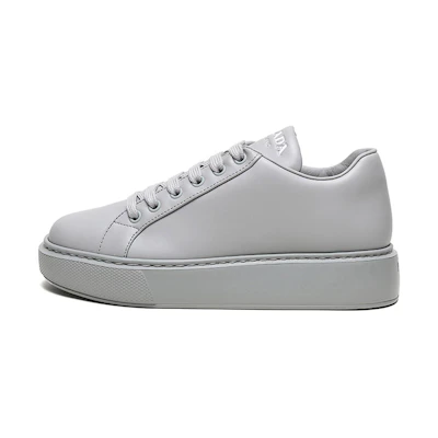 (W) Prada Leather Sneaker 'Light Grey'